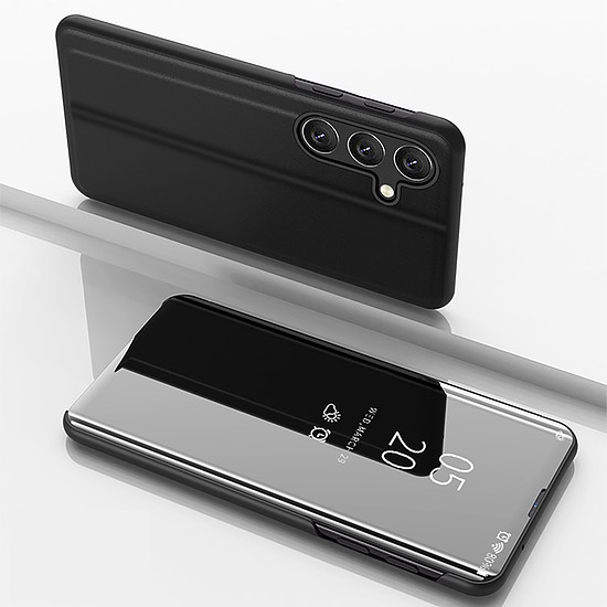 Clear View tok Samsung Galaxy A16 / A16 5G flip tokhoz - fekete