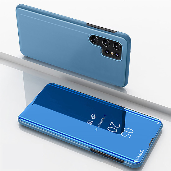 Clear View tok Samsung Galaxy A56 készülékhez kihajtható borítóval - kék