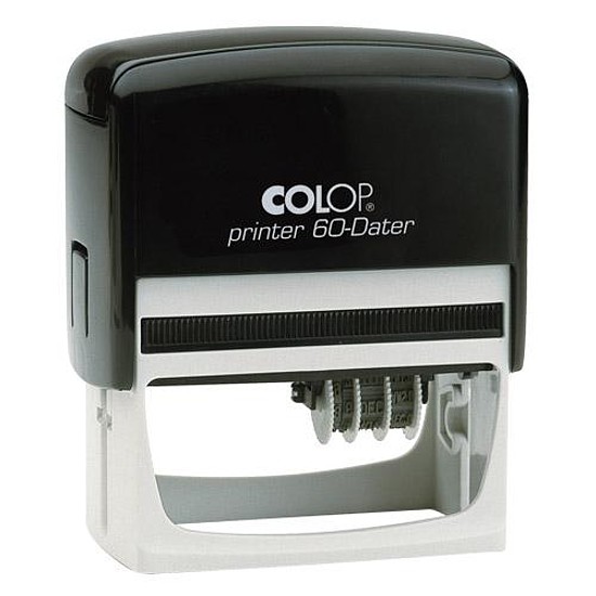 Colop Printer 60 J dátumbélyegző dátum jobbra rendezve önfestékező 3 mm 37x76 mm