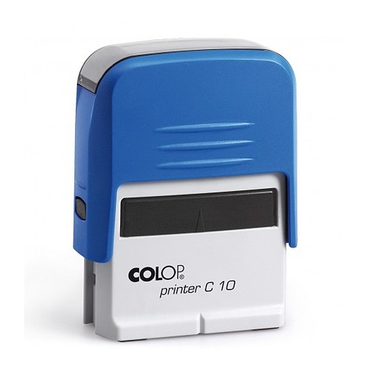 Colop Printer C 10 szövegbélyegző önfestékező kék ház natúr párnával 10x27 mm