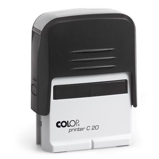 Colop Printer C 20 szövegbélyegző önfestékező átlátszó ház fekete párnával 14x38 mm