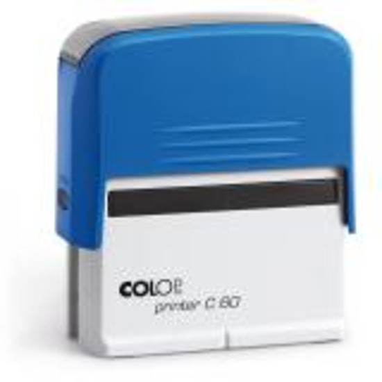 Colop Printer C 60 szövegbélyegző önfestékező kék ház kék párnával 37x76 mm