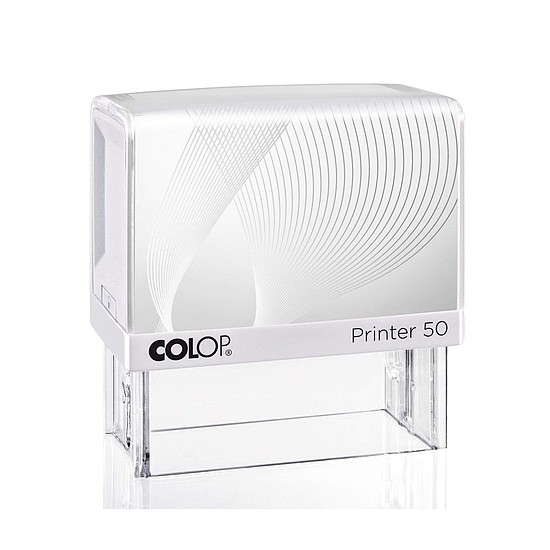 Colop Printer IQ 50 szövegbélyegző önfestékező fehér kerettel 30x69 mm