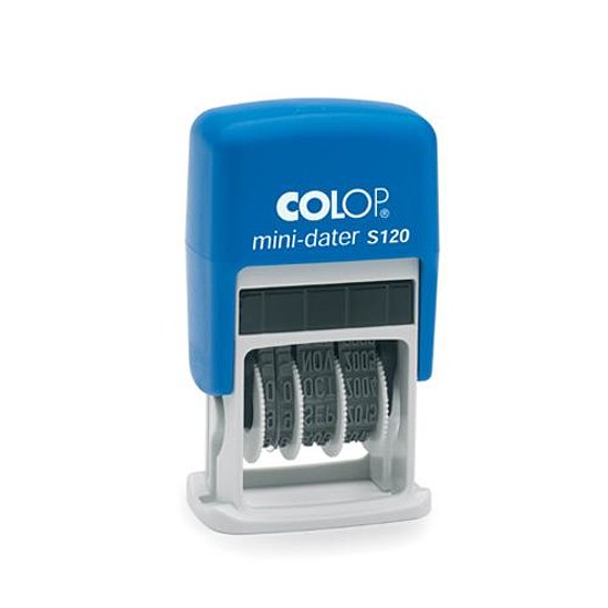 Colop S120 ISO dátumbélyegző önfestékező mini 3,6 mm magyar a hónap számmal
