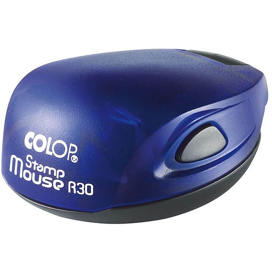 Colop Stamp Mouse R30 szövegbélyegző kör önfestékező átmérő 30mm indigó