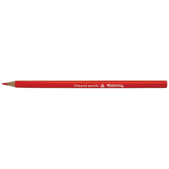 Colorino Színes ceruza háromszögletű, piros