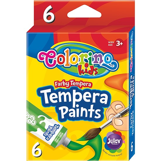 Colorino Tempera 6db, 12ml-s tubusos, 6 szín