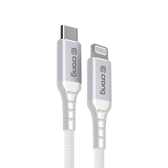 Crong Armor Link - USB-C villámgyors töltéshez MFi-kábel 150 cm fehér (CRGAL15USCLWHI)