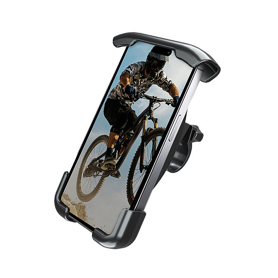Crong Bikeclip Enduro - Kerékpáros és motoros telefontartó fekete (CRG-BH1-BLK)