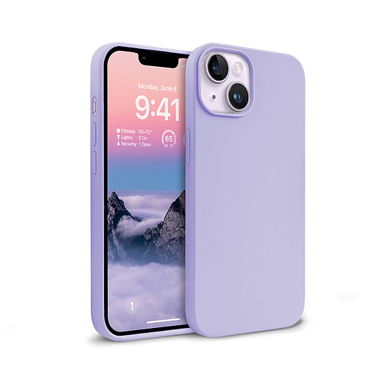 Crong Color Cover folyékony szilikon tok iPhone 14 Max készülékhez lila (CRG-COLR-IP1467-PRP)