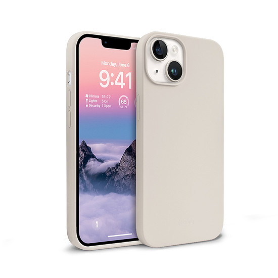 Crong Color Cover folyékony szilikon tok iPhone 14 Max készülékhez Stone (CRG-COLR-IP1467-STN)
