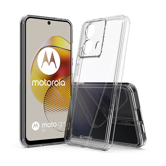 Crong Crystal Shield Cover - Motorola Moto G73 tok átlátszó (CRGCSHCMOG73TRS)