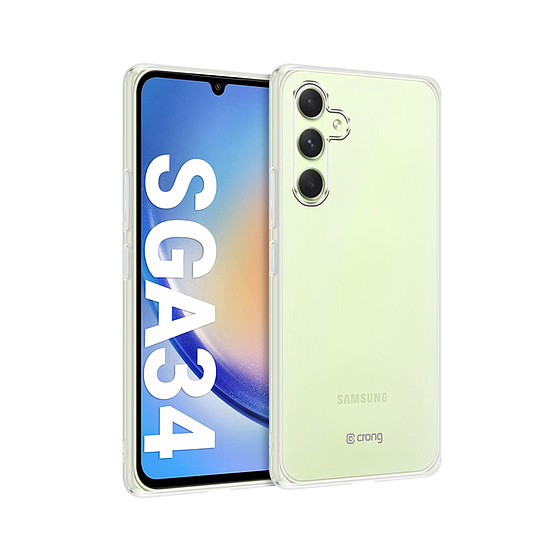 Crong Crystal Slim Cover - Samsung Galaxy A34 5G tok átlátszó (CRG-CRSLIM-SGA34-TRS)