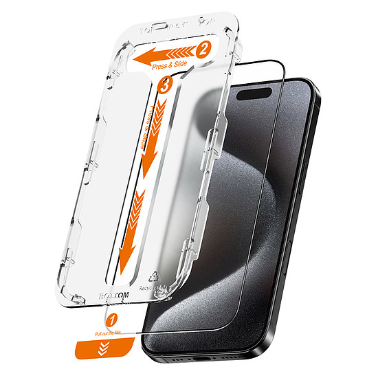 Crong EasyShield 2-Pack - Edzett üveg iPhone 16 Pro Max készülékhez 2 darab (CRGES2PIP1669P)