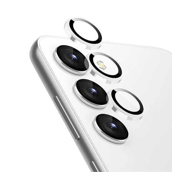 Crong lencsegyűrű - Edzett üveg a fényképezőgép objektívjéhez Samsung Galaxy S24 átlátszó (CRG-LRSGS24-CLR)