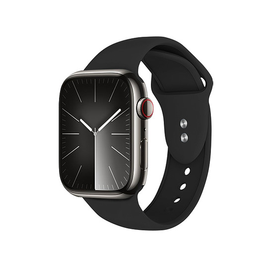 Crong Liquid - Apple Watch szíj 44/45/46/49 mm fekete (CRG-44LQB-BLK)