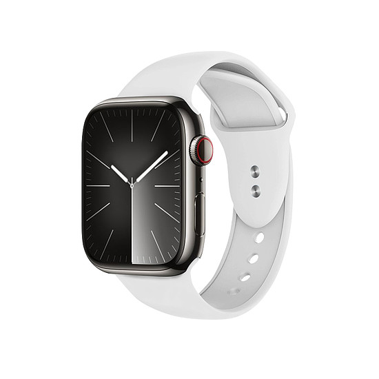 Crong Liquid - szíj Apple Watchhoz 38/40/41/42 mm fehér (CRG-40LQB-WHI)
