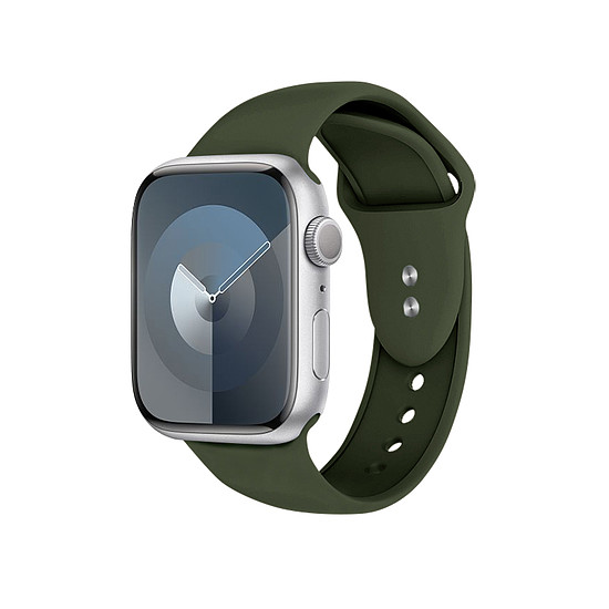 Crong Liquid - szíj Apple Watchhoz 38/40/41/42 mm zöld (CRG-40LQB-OLV)