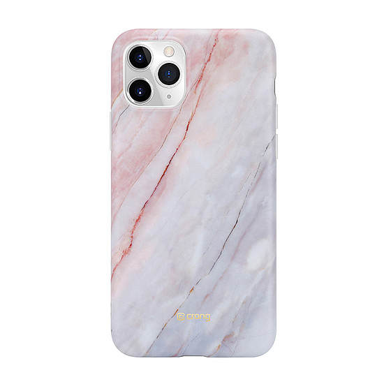 Crong Marble Case - tok iPhone 11 Pro készülékhez rózsaszín (CRG-MRB-IP11P-PNK)