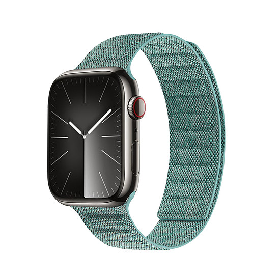Crong Melange - Mágneses szíj Apple Watchhoz 38/40/41/42 mm türkiz mélange (CRG-40MEL-TRQ)