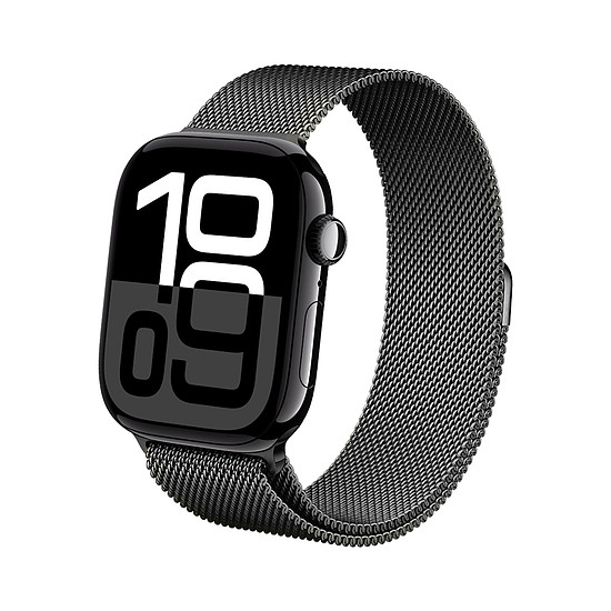 Crong Milano Steel - rozsdamentes acél szíj Apple Watchhoz, 38/40/41/42 mm grafit (CRG40MSTGRP)