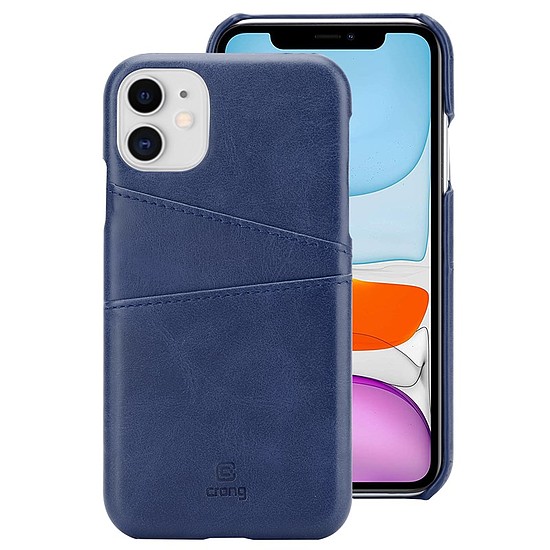 Crong Neat Cover - PU bőr tok iPhone 11 Pro készülékhez kék (CRG-NTC-IPH11P-BLUE)
