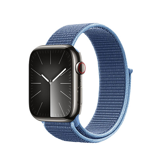 Crong Nylon - Sportszíj Apple Watchhoz 44/45/46/49 mm óceánkék (CRG-44NLB-OBL)