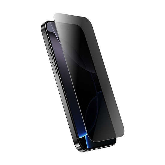 Crong Privacy 3D Armor Glass - Edzett adatvédő üveg iPhone 16 / iPhone 15 készülékekhez (CRGP3DAGIP15)