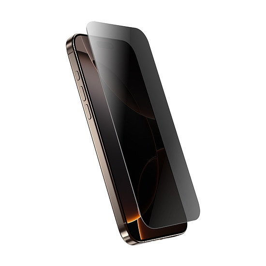 Crong Privacy 3D Armor Glass - Edzett adatvédő üveg iPhone 16 Pro Max készülékhez (CRGP3DAGIP1669P)