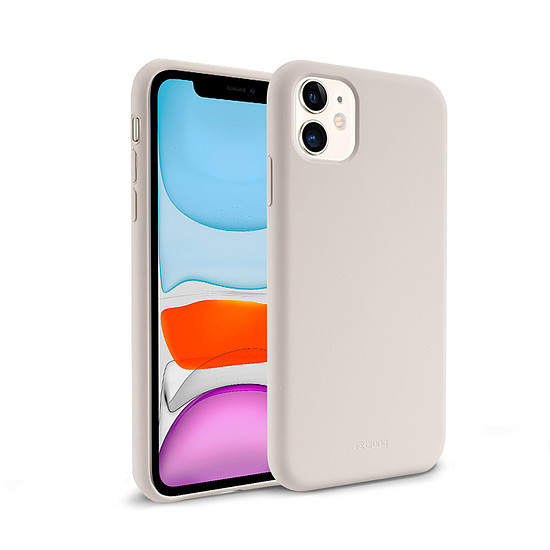 Crong színes burkolat - iPhone 11 tok kőbézs (CRG-COLR-IP11-STN)