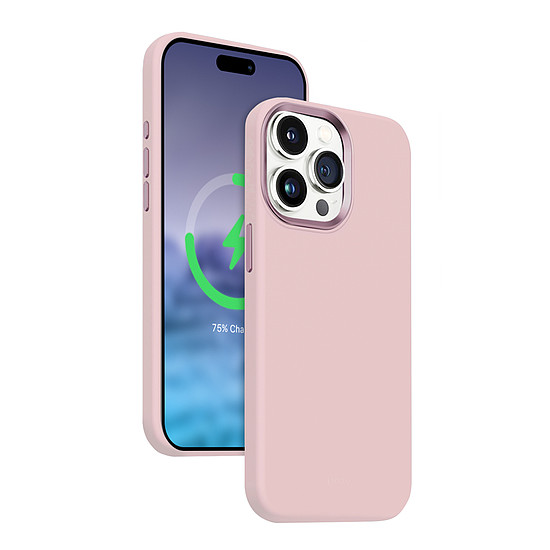 Crong színes burkolat LUX mágneses tok iPhone 15 Pro Max MagSafe készülékhez rózsaszín (CRG-COLRLM-IP1567P-PNK)