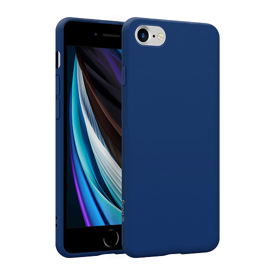 Crong színes burkolat - rugalmas burkolat iPhone 8/7 kék készülékhez (CRG-COLR-IP8-BLUE)