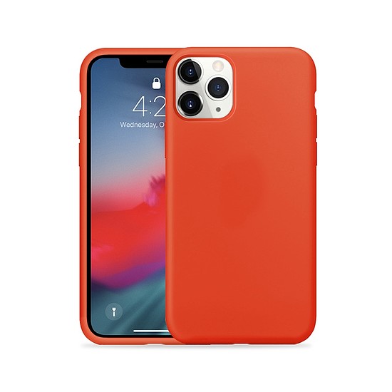 Crong színes burkolat - rugalmas tok iPhone 11 Pro készülékhez piros (CRG-COLR-IP11P-RED)