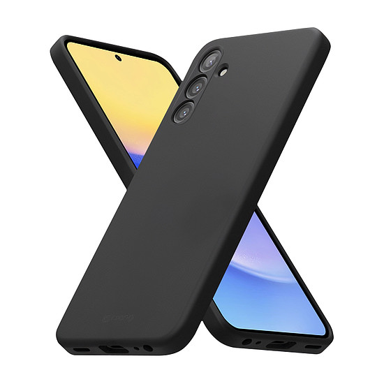 Crong színes burkolat - Samsung Galaxy A15 5G tok fekete (CRGCOLRSGA15BLK)