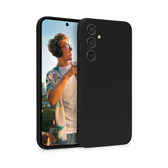 Crong színes burkolat - Samsung Galaxy S23 FE tok fekete (CRG-COLR-SGS23FE-BLK)