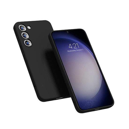 Crong színes burkolat - Samsung Galaxy S23+ tok fekete (CRG-COLR-SGS23P-BLK)