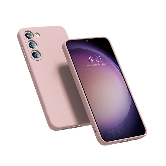 Crong színes burkolat - Samsung Galaxy S23+ tok rózsaszín (CRG-COLR-SGS23P-PNK)