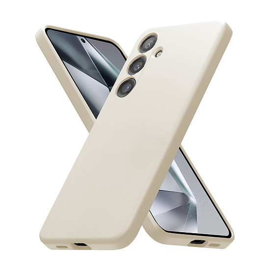 Crong színes burkolat - Samsung Galaxy S24 bézs tok (CRGCOLRSGS24CRM)