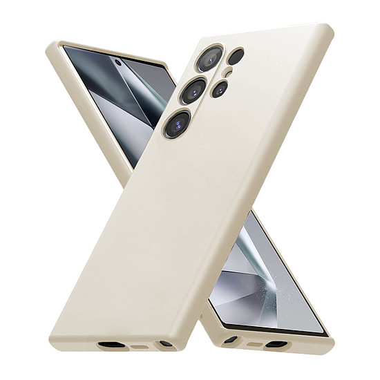 Crong színes burkolat - Samsung Galaxy S24 Ultra bézs tok (CRGCOLRSGS24UCRM)