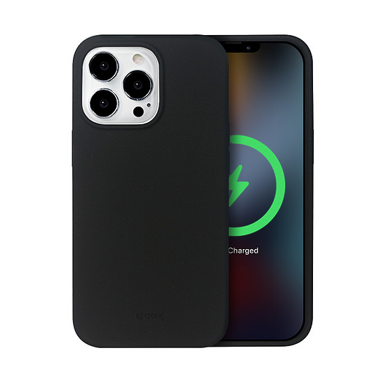 Crong színes burkolatú mágneses tok iPhone 13 Pro Max készülékhez fekete (CRG-COLRM-IP1367-BLK)