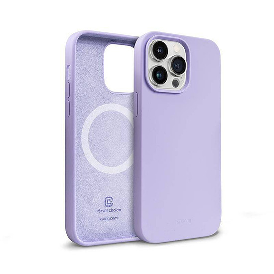 Crong színes burkolatú mágneses tok iPhone 14 Pro Max készülékhez lila (CRG-COLRM-IP1467P-PRP)
