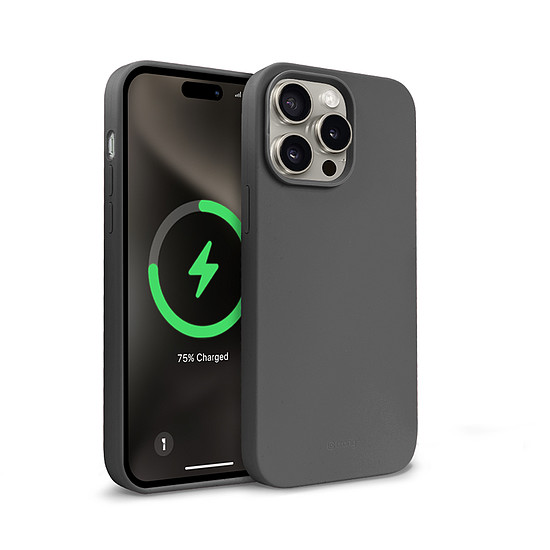 Crong színes mágneses burkolat - iPhone 15 Pro Max MagSafe titán tok (CRGCOLRMIP1567PTTN)