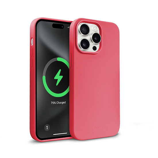 Crong színes mágneses burkolat - iPhone 15 Pro Max MagSafe tok rózsaszín (CRGCOLRMIP1567PDPNK)
