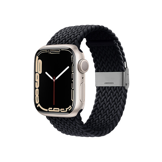 Crong Wave Band - Fonott szíj Apple Watchhoz 38/40/41/42 mm grafit (CRG-40WAV-CRL)