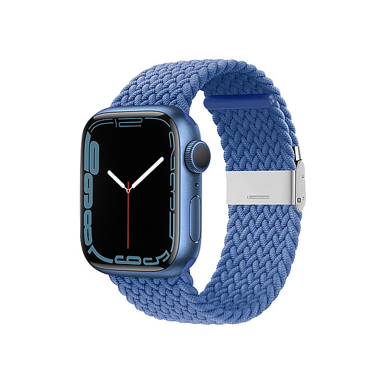 Crong Wave Band - Fonott szíj Apple Watchhoz 38/40/41/42 mm kék (CRG-40WAV-BLU)