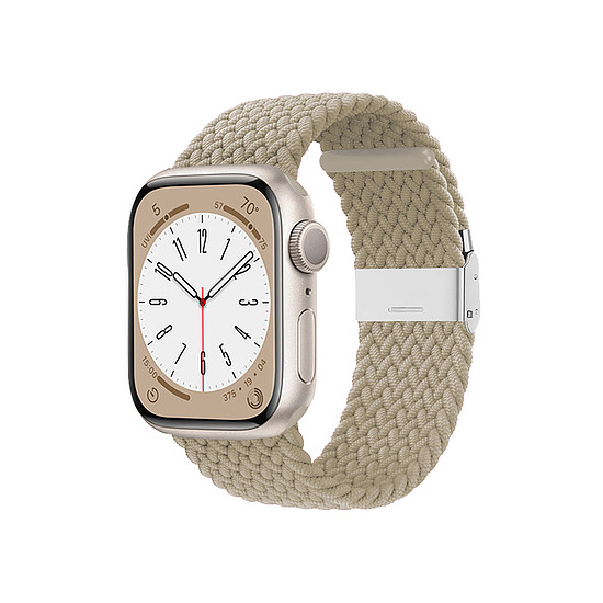 Crong Wave Band - Fonott szíj Apple Watchhoz 38/40/41/42 mm kőbézs (CRG-40WAV-BGE)