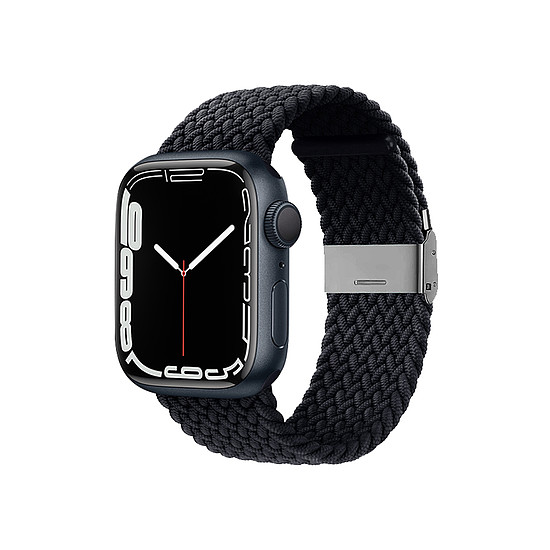 Crong Wave Band - Fonott szíj Apple Watchhoz 44/45/46/49 mm grafit (CRG-44WAV-CRL)
