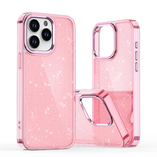 Csillámos iPhone 16e tok - rózsaszín