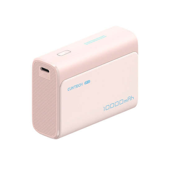 Cuktech CP13 külső akkumulátor 30W 10000mAh USB-C + USB-A - rózsaszín