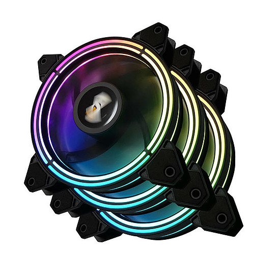 Darkflash CF11 Pro ARGB ventilátorkészlet 3in1 számítógéphez 120x120 fekete (CF11 Pro 3in1)